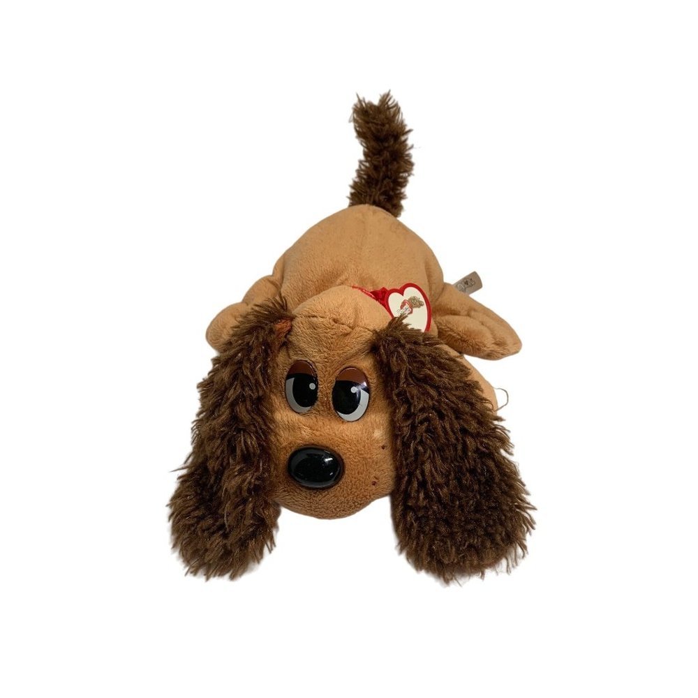 Pound Puppies Plush Dog Stuffed Animal Toy Talking Talks Tail Moves 12 in Length